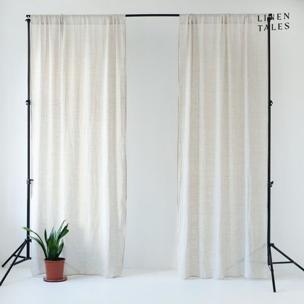 Krémová záclona 130x250 cm Daytime – Linen Tales