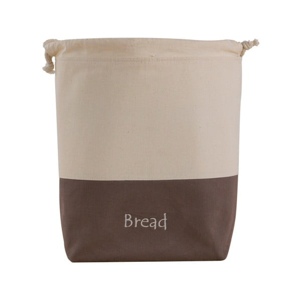 Hnědo-bílý bavlněný vak na chléb Furniteam Bread