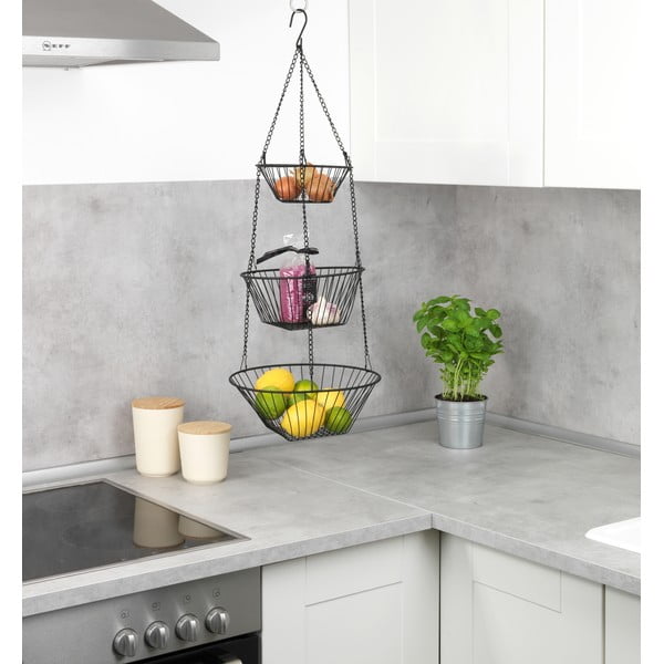 Kovový závěsný koš na ovoce Trio – Wenko-image-1