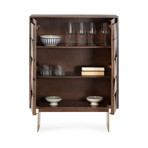 Hnědá skříňka z mangového dřeva 90x120x40 cm Trisha – MOME-image-3