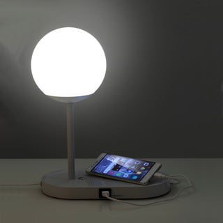 Bílá LED stolní lampa (výška 33 cm) Pogo – Tomasucci