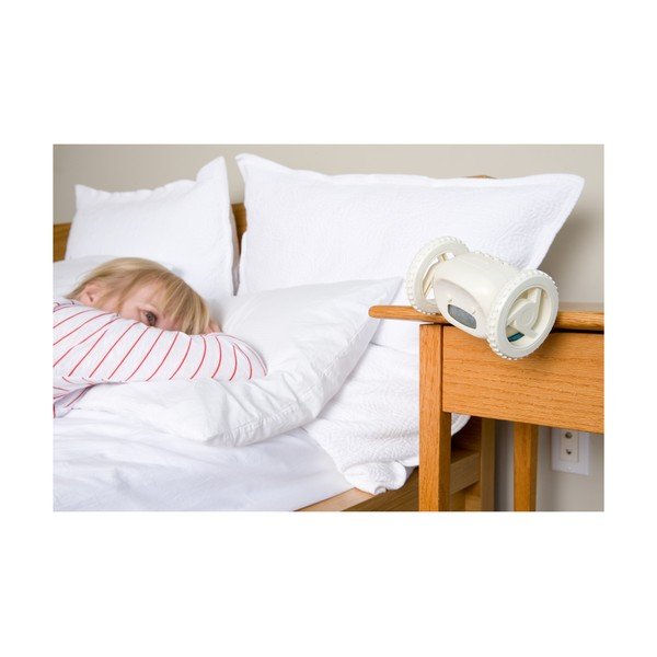 Clocky, budík na kolečkách, černý-image-4