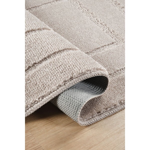 Světle hnědé koupelnové předložky v sadě 2 ks 50x80 cm Cerceve – Foutastic-image-2