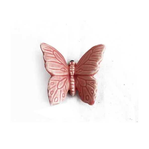 Keramický motýl k zavěšení 6 ks, růžový-image-1