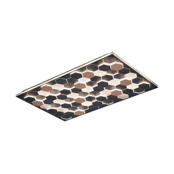 Černé LED stropní svítidlo s hlasovým ovládáním/s ovládáním pomocí mobilní aplikace s kovovým stínidlem 70x115 cm Cifavo – CINQUE-image-1