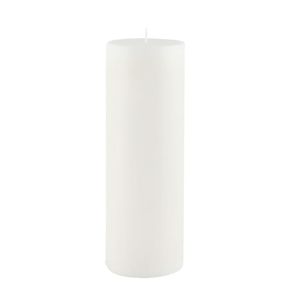 Bílá svíčka Ego Dekor Cylinder Pure, doba hoření 60 h