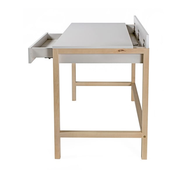 Pracovní stůl s šedou deskou Woodman NorthGate-image-3