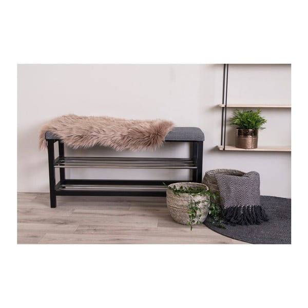 Hnědá syntetická kožešina 50x85 cm – House Nordic-image-2