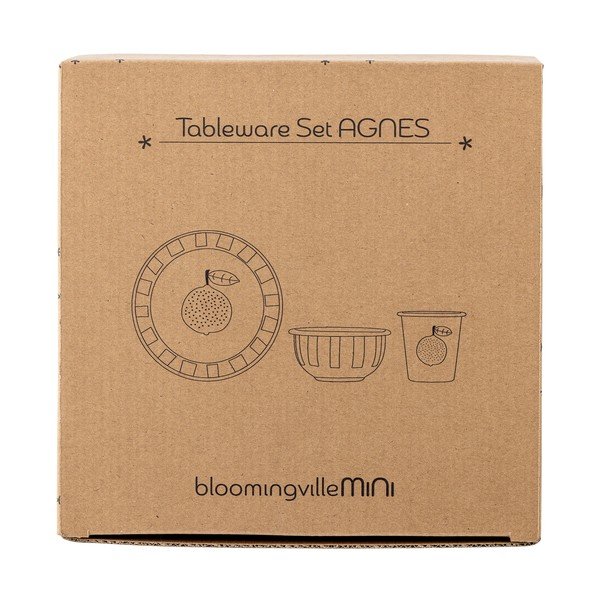 Kovová dětská jídelní sada 3 ks Agnes – Bloomingville Mini-image-2