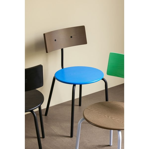 Jídelní židle v modré a přírodní barvě v sadě 4 ks Koi – Hübsch-image-1