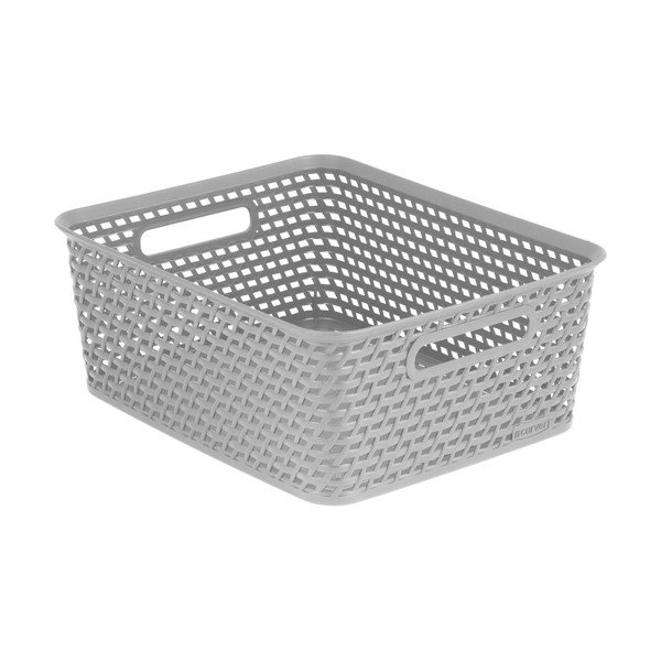 Šedý úložný košík Curver Your Style, 13 l