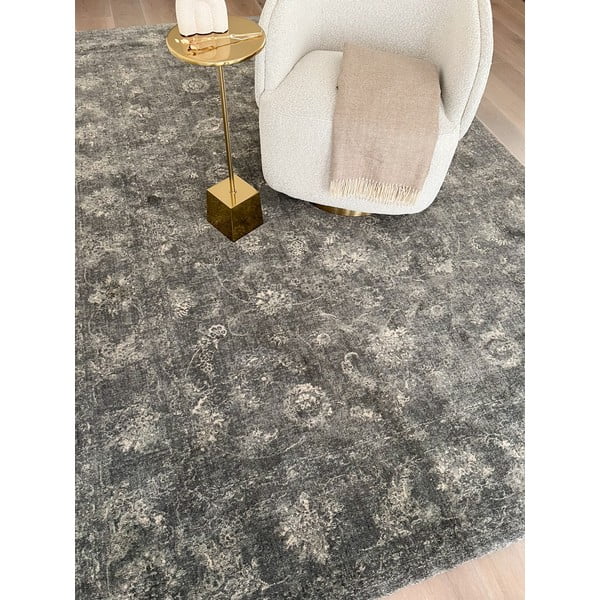 Šedý vlněný koberec 230x340 cm Calisia Vintage Flora – Agnella-image-2
