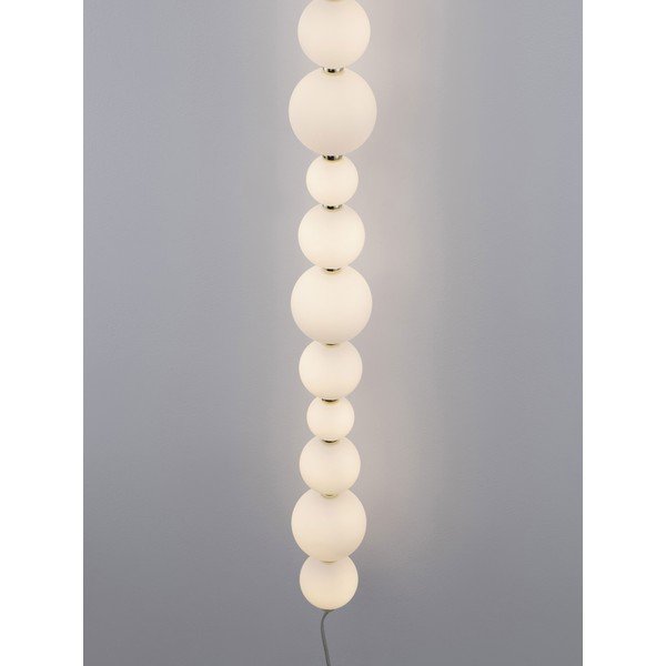 Bílé/ve zlaté barvě kovové LED stmívatelné nástěnné svítidlo Perla – Nova Luce-image-3