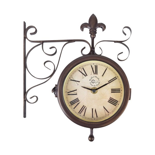 Venkovní nástěnné hodiny s teploměrem Esschert Design Rustic-image-4