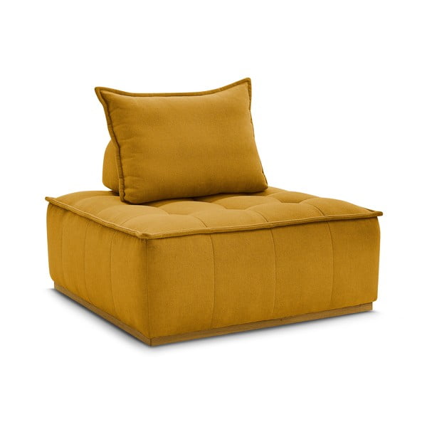 Žinylkové křeslo v hořčicové barvě Elisa – Bobochic Paris