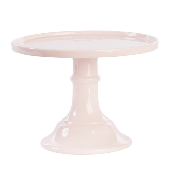 Růžový keramický podnos na dort Miss Étoile, ø 25 cm