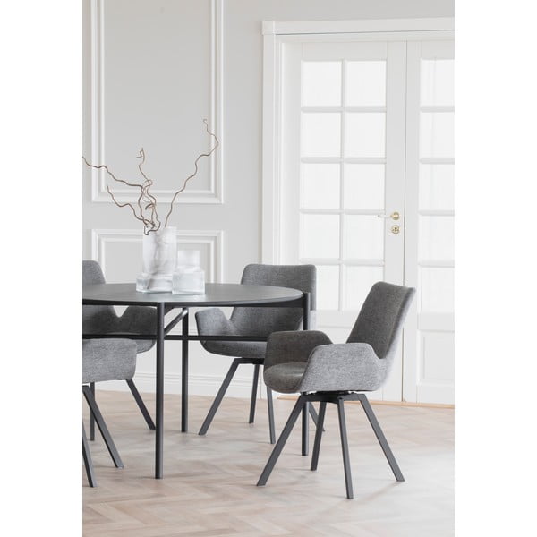 Šedá čalouněná jídelní křesla v sadě 2 ks Norwell – Rowico-image-1