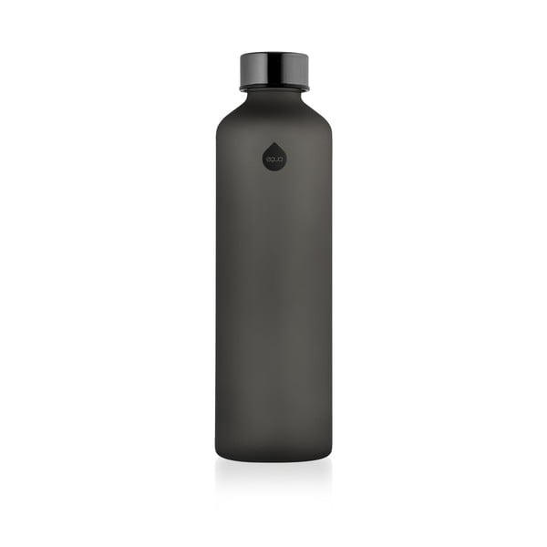 Černá láhev z borosilikátového skla Equa Mismatch Ash, 750 ml