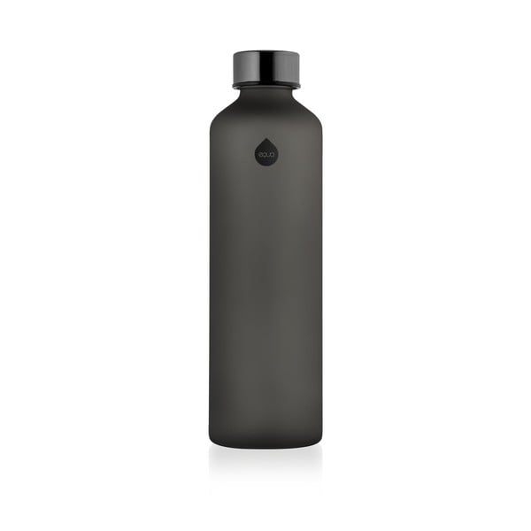 Černá láhev z borosilikátového skla Equa Mismatch Ash, 750 ml