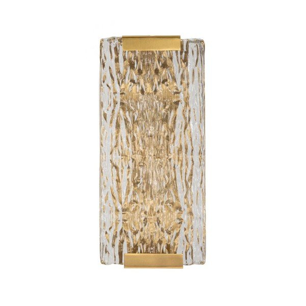 Skleněné nástěnné svítidlo ve zlaté barvě Oblin – Mauro Ferretti