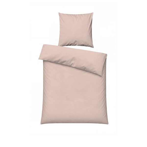 Starorůžové povlečení na jednolůžko 200x140 cm Plain  – Mijolnir