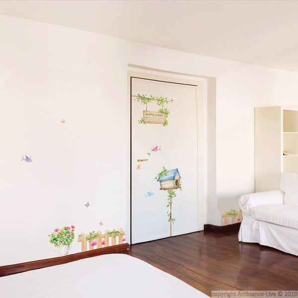 Sada nástěnných samolepek Ambiance Happy House, 42x30 cm-image-1