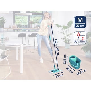 Mop s kbelíkem a náhradním návlekem Clean Twist M Ergo – LEIFHEIT