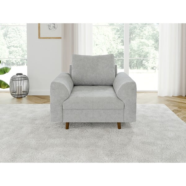 Světle šedé křeslo Ariella – Ropez-image-3