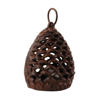 Svítilna z litiny Esschert Design Borová šiška, Ø 9.9 cm