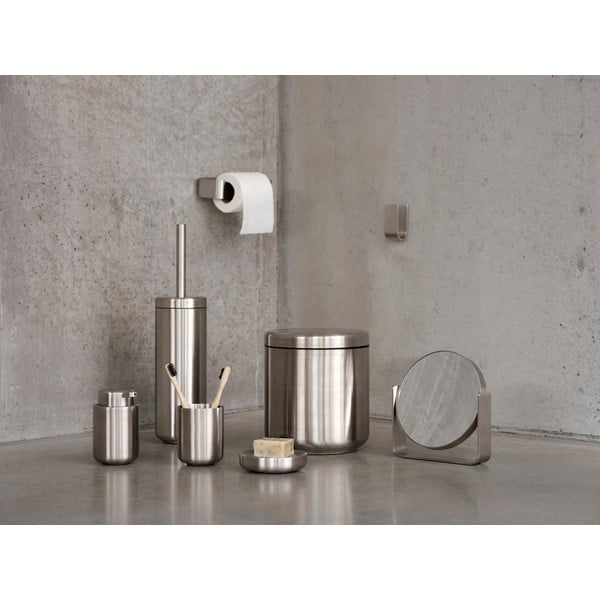 Dávkovač mýdla z nerezové oceli v matně stříbrné barvě 250 ml Ume Steel – Zone-image-2