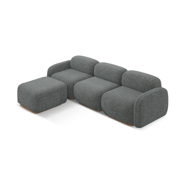 Šedá modulární rohová pohovka (variabilní roh) Ailani – Makamii-image-2