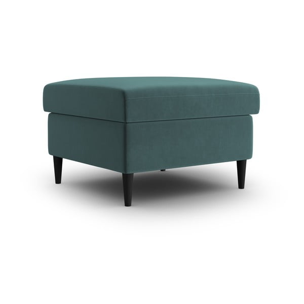 Sametová podnožka v petrolejové barvě Kyoto – Cosmopolitan Design-image-1