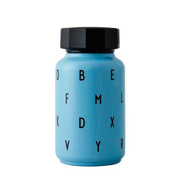 Modrá dětská termo láhev Design Letters Kids, 330 ml