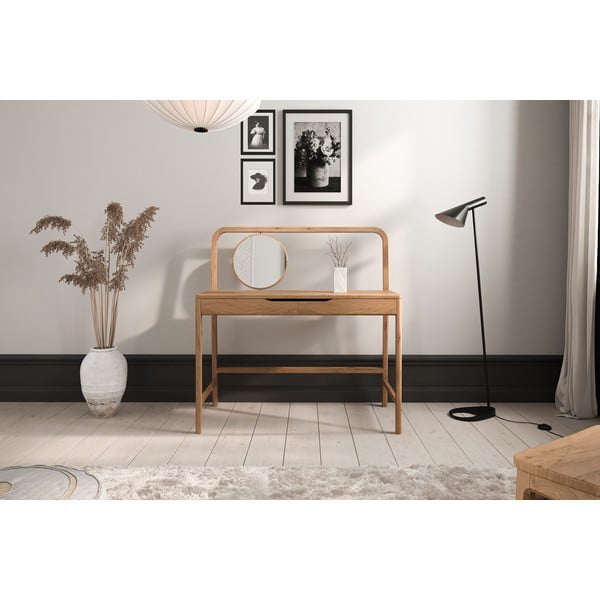 Toaletní stolek z dubového dřeva 57x110 cm Twig – The Beds-image-1