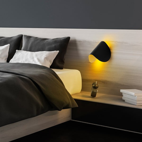 Černé LED nástěnné svítidlo Heybe – Opviq lights-image-3