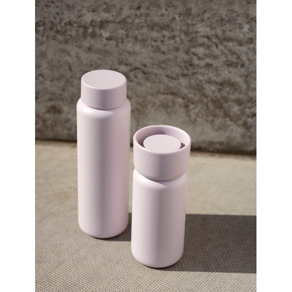 Světle růžový termo hrnek z nerezové oceli 650 ml Singles – Zone-image-1