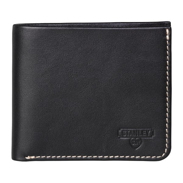 Černá kožená peněženka Gentlemen's Hardware Stanley Tools Bi Fold