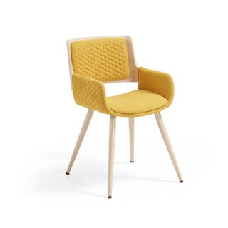 Hořčicově žlutá židle Kave Home Andre