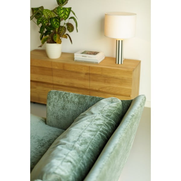 Světle zelená sametová rohová pohovka (levý roh) Vera – Sits-image-1