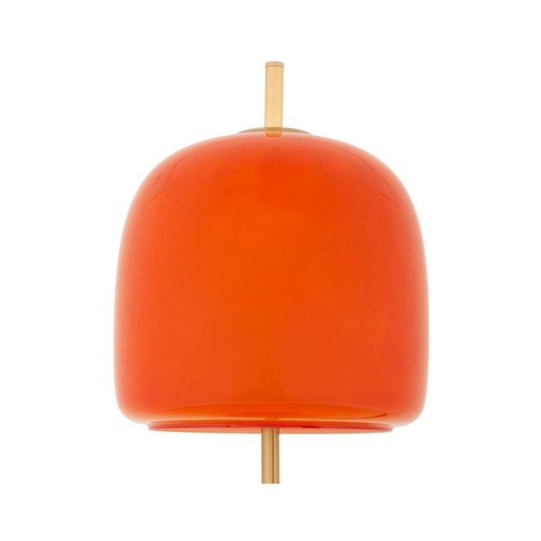 Oranžová/ve zlaté barvě kovová stolní lampa se skleněným stínidlem (výška 53 cm) Oldy – Mauro Ferretti-image-2