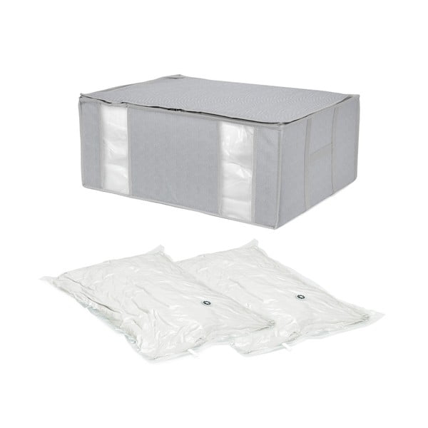 Vakuový vyztužený látkový úložný box na oblečení Boston – Compactor-image-2