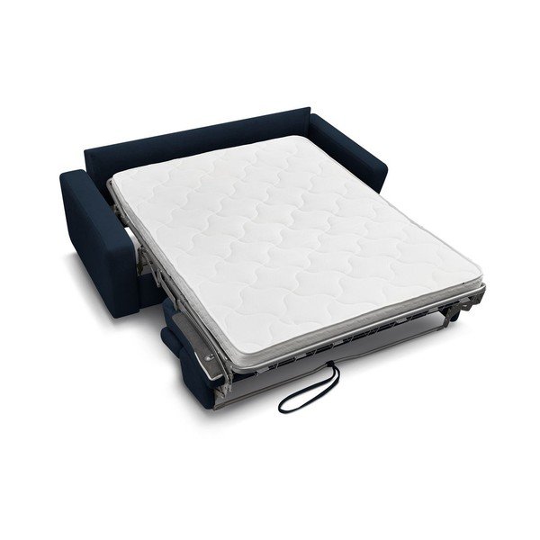 Tmavě modrá rozkládací pohovka 195 cm Monaco – Bobochic Paris-image-4