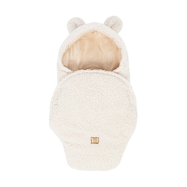 Krémová dětská zavinovačka s beránkem 45x80 cm – Meowbaby