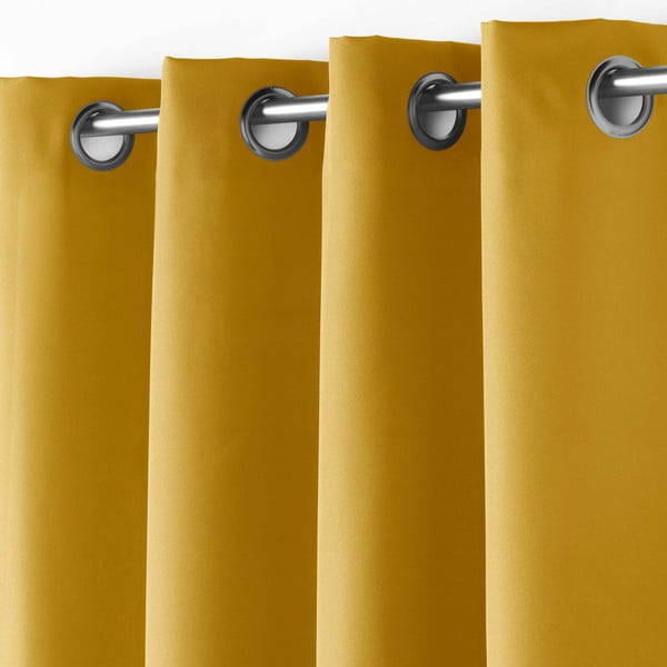 Žlutý závěs 140x180 cm Essentiel – douceur d'intérieur-image-1