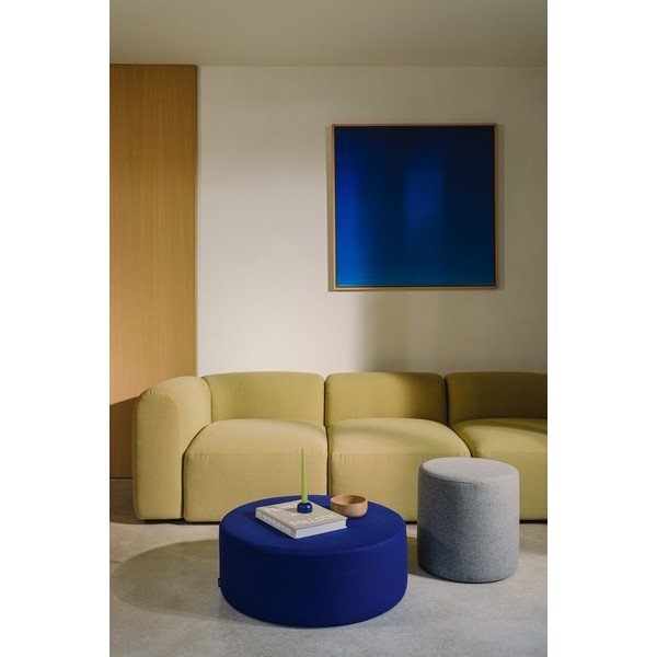 Modrý vlněný taburet Folk – noo.ma-image-2