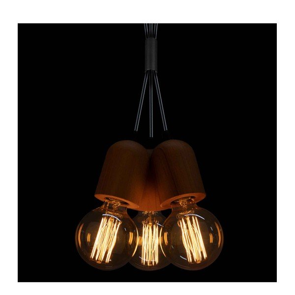 Závěsné svítidlo v černo-přírodní barvě Tahiti – Squid Lighting-image-2