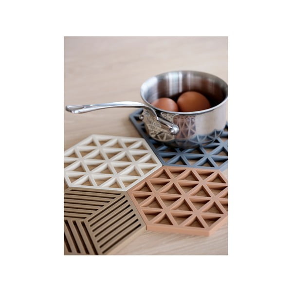 Silikonová podložka pod hrnec 24x14 cm Triangles - Zone-image-3