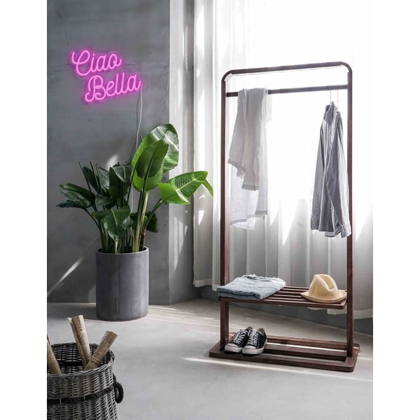 Růžová nástěnná svíticí dekorace Candy Shock Ciao Bella, 40 x 28,5 cm-image-1