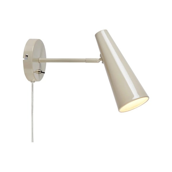 Šedobéžové nástěnné svítidlo do zásuvky Peak – Markslöjd