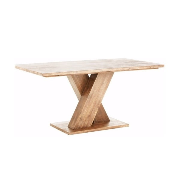 Hnědý jídelní stůl z masivního akáciového dřeva Støraa Khan, 90 x 160 cm